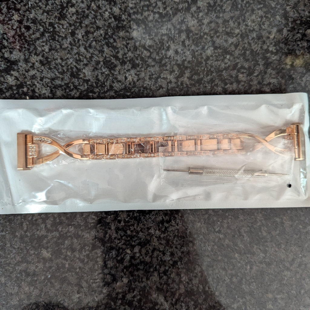 Rose Gold Fitbit Strap For Sense/Sense 2 Or Versa 3/4.